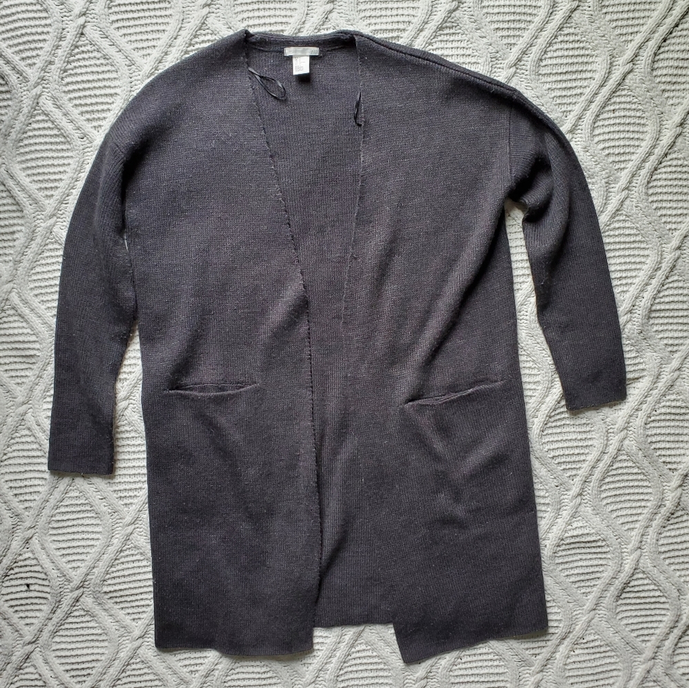 H&M Gray Knit Cardigan